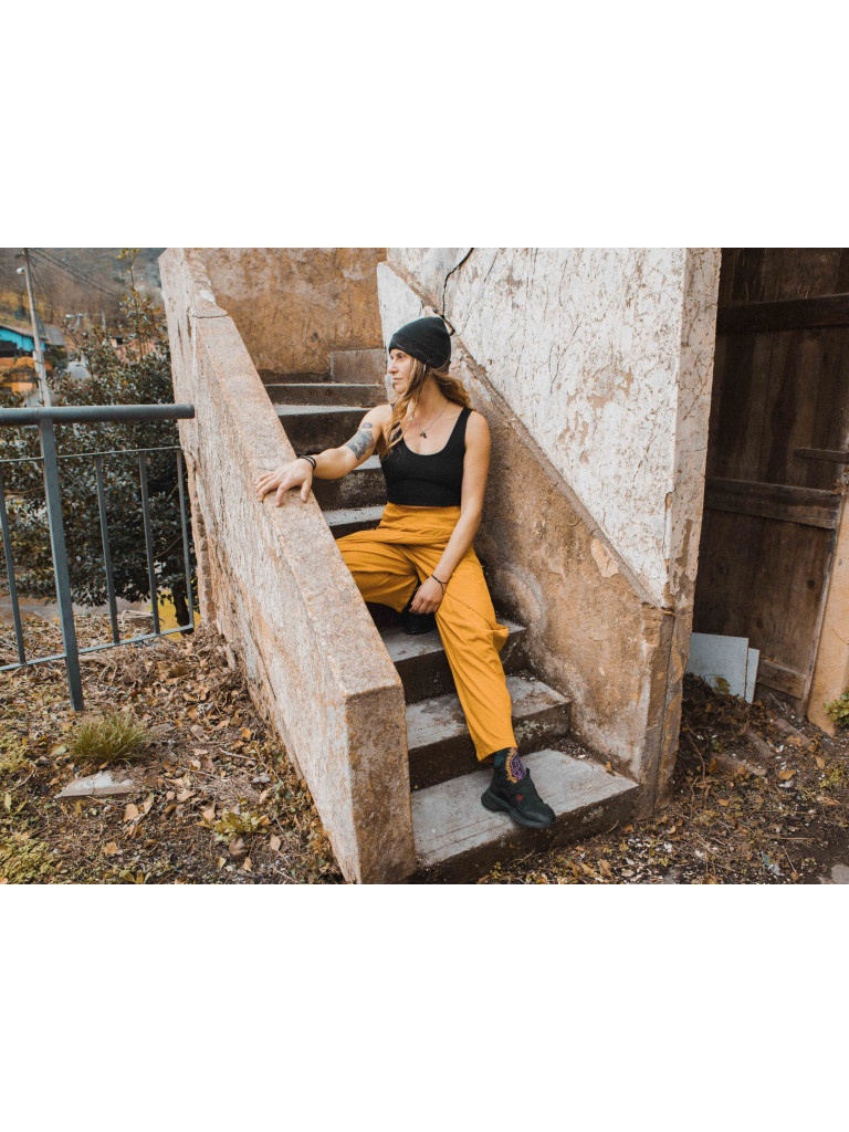 BUTTERFLY MUSTARD TROUSERS