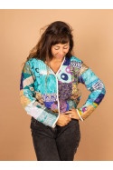 CHAQUETA ACOLCHADA PATCHWORK 018