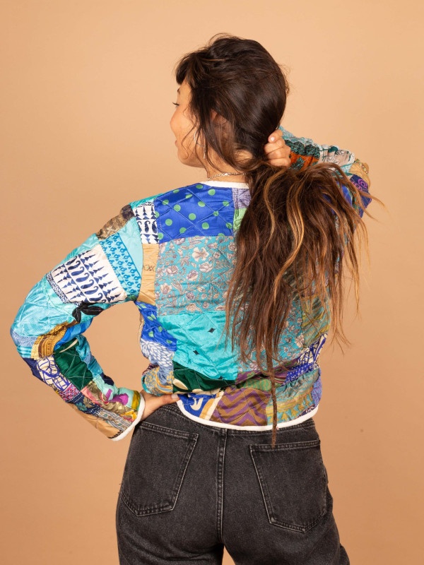 CHAQUETA ACOLCHADA PATCHWORK 018 2