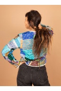 CHAQUETA ACOLCHADA PATCHWORK 018