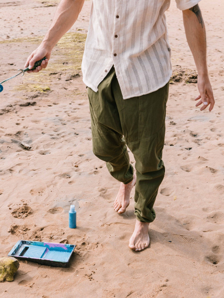 PANTALÓN ON THE LINEN GREEN