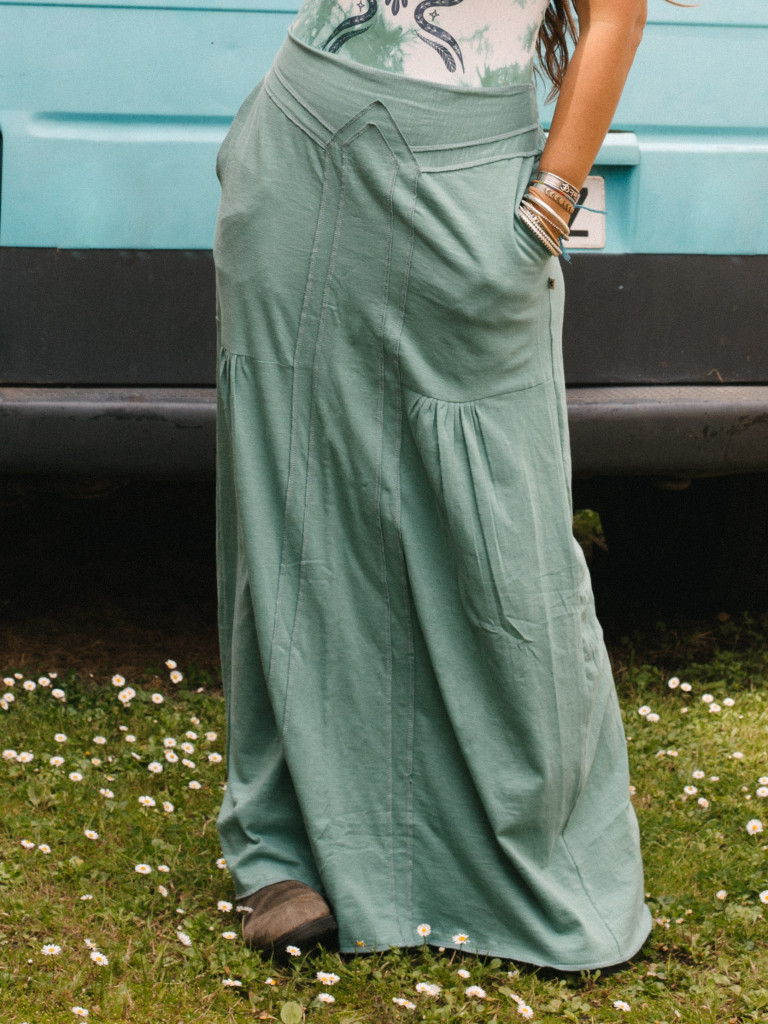 SIEMPREVIVA BLUE SKIRT