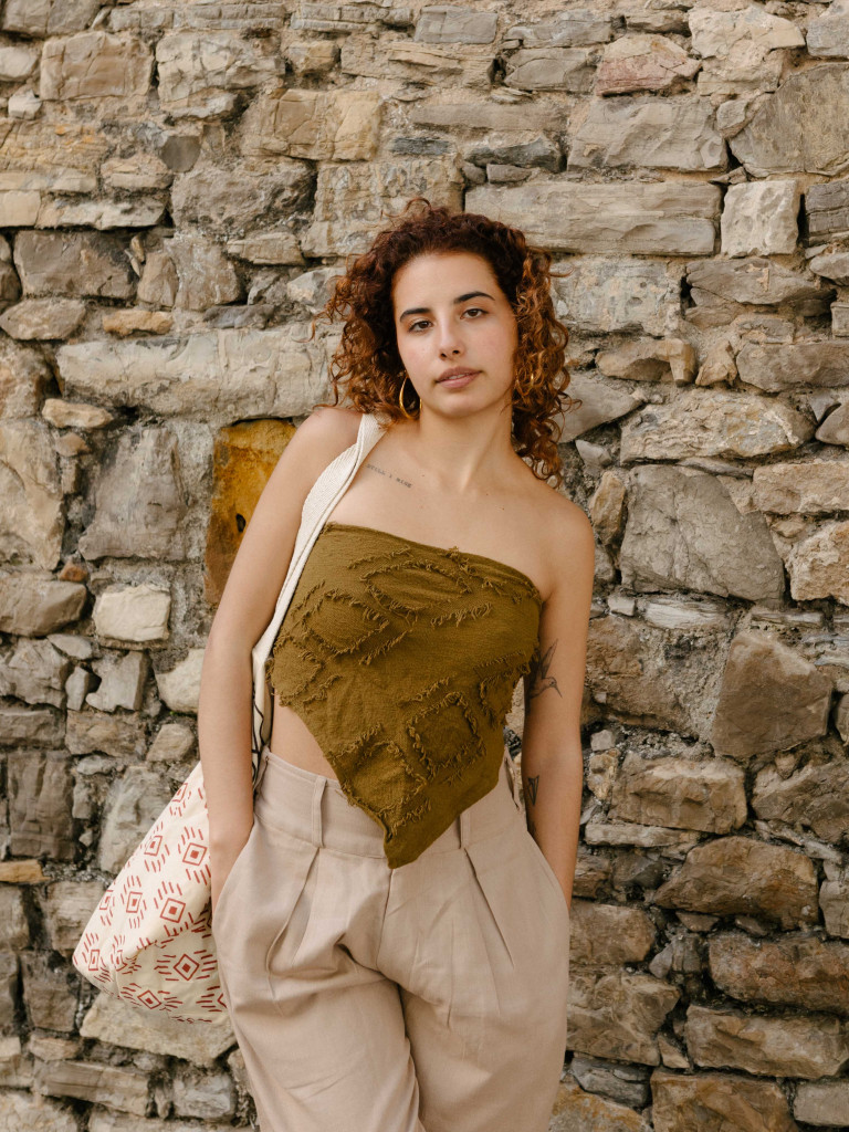 PAÑOLETA / BANDANA MEROE CAQUI