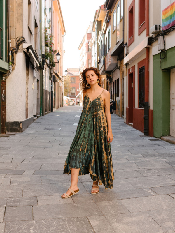 TIE DYE CHADAR DRESS