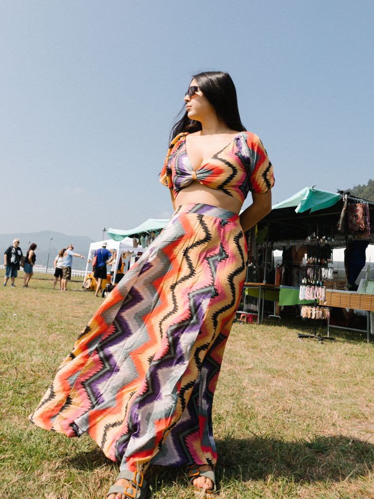 CONJUNTO MAZUNTE  TOP + FALDA