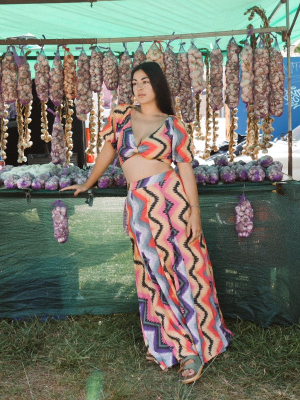 CONJUNTO MAZUNTE  TOP + FALDA