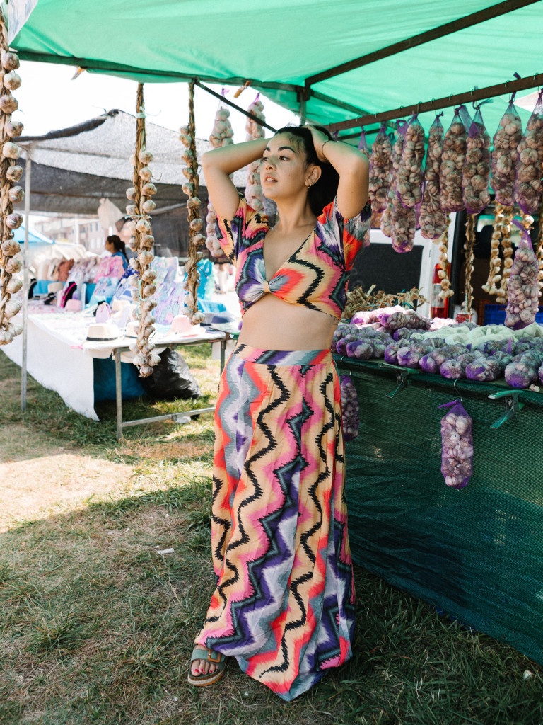 CONJUNTO MAZUNTE  TOP + FALDA