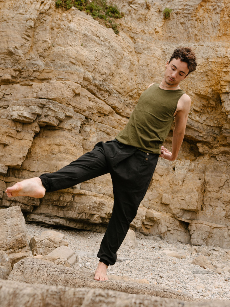 BLACK ON THE ROAD TROUSERS