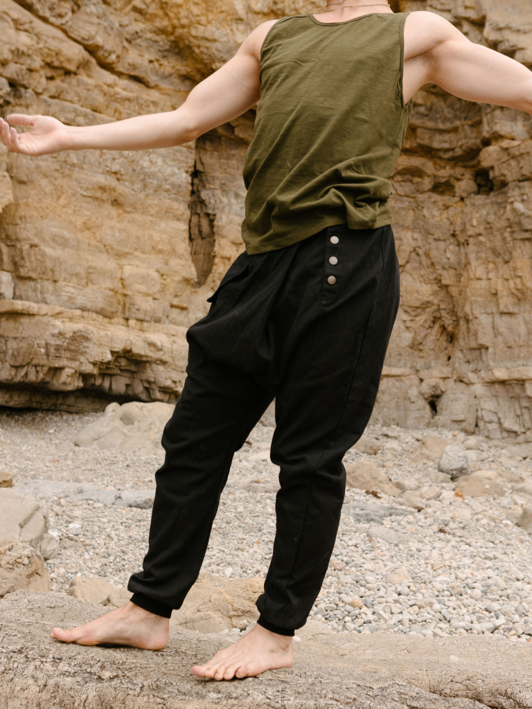 BLACK ON THE ROAD TROUSERS