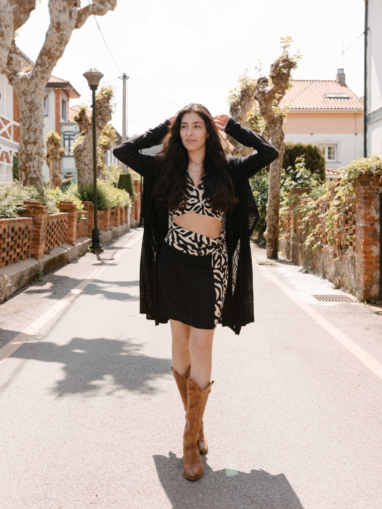 ORQUIDEA JACKET/ KIMONO BLACK