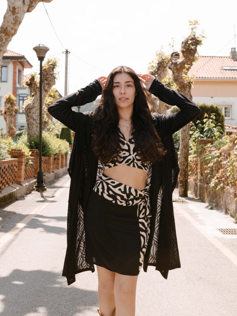 ORQUIDEA JACKET/ KIMONO BLACK