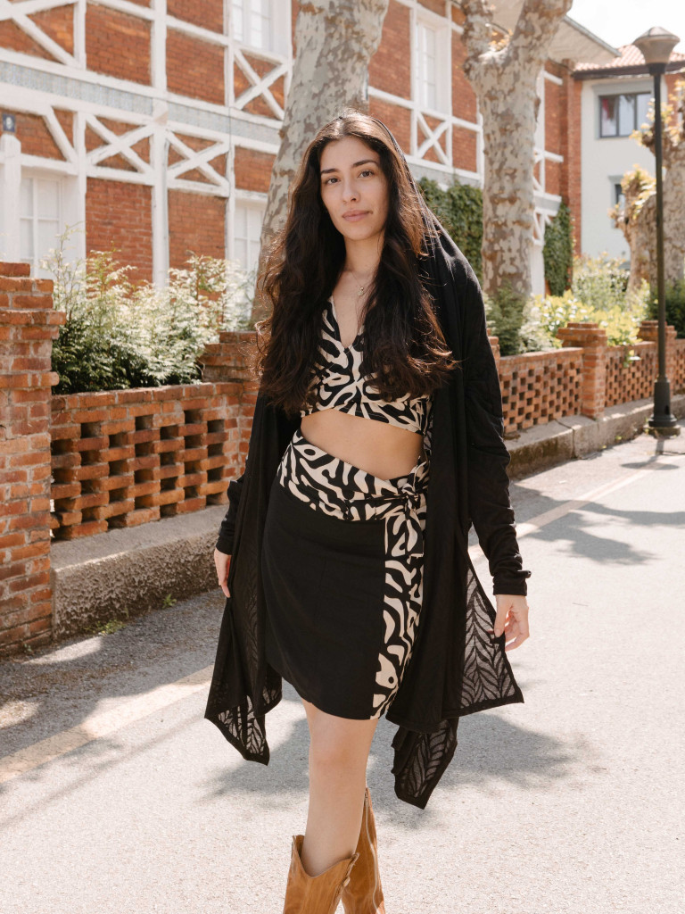 ORQUIDEA JACKET/ KIMONO BLACK