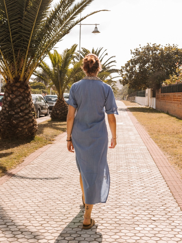 ETNICO SHIRRED DRESS