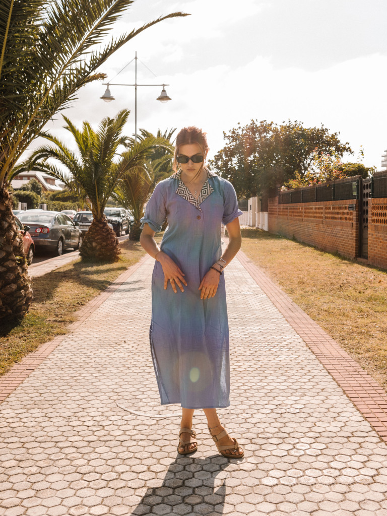 ETNICO SHIRRED DRESS