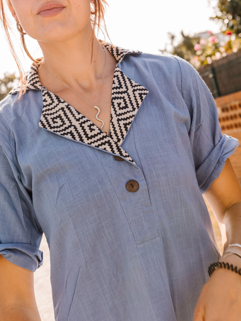 ETNICO SHIRRED DRESS